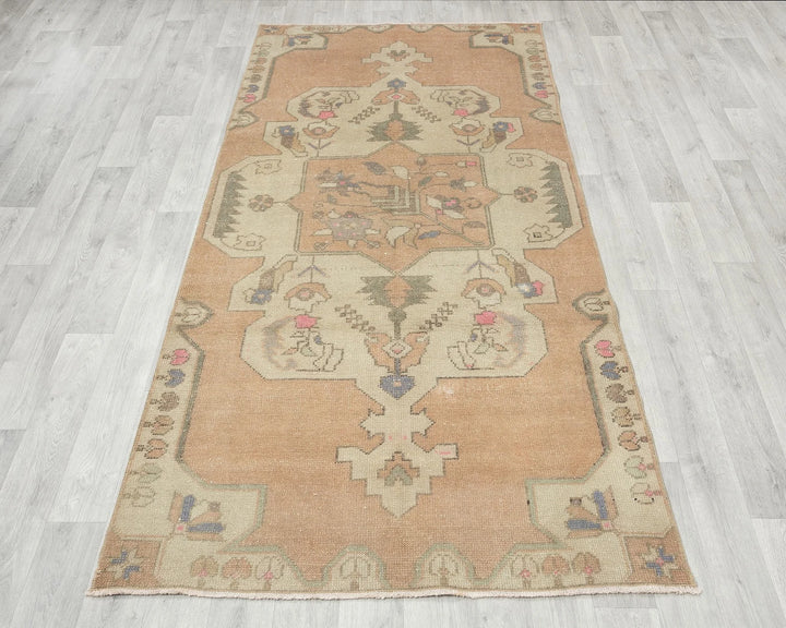 Multicolor Turkish Oushak Rug 7' 5" x 3' 9" Hand-Knotted | No. VR26101