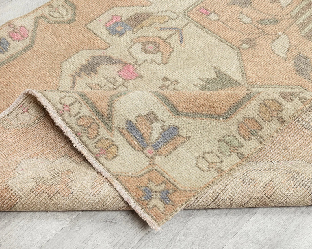 Multicolor Turkish Oushak Rug 7' 5" x 3' 9" Hand-Knotted | No. VR26101