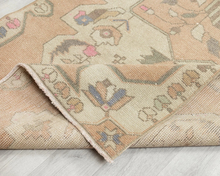 Multicolor Turkish Oushak Rug 7' 5" x 3' 9" Hand-Knotted | No. VR26101