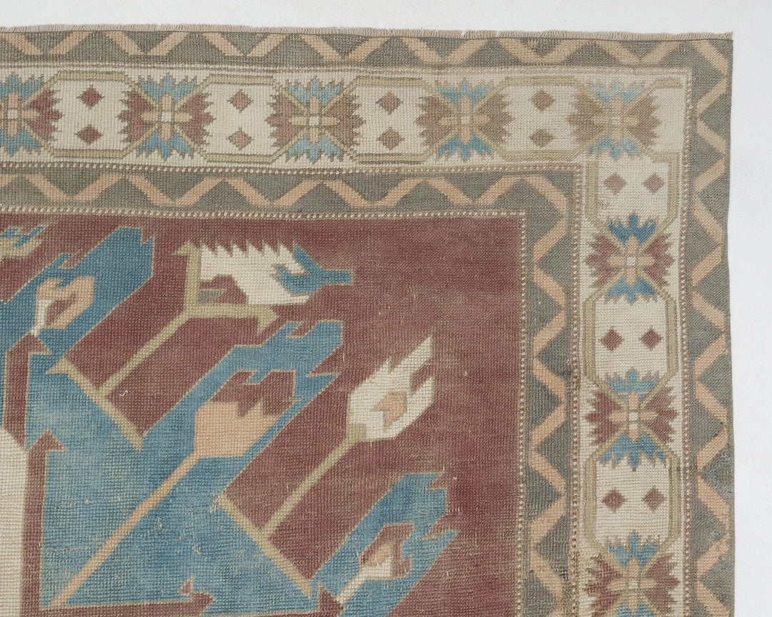 Multicolor Turkish Oushak Rug 8' 2" x 12' 4" Hand-Knotted | No. VR26139