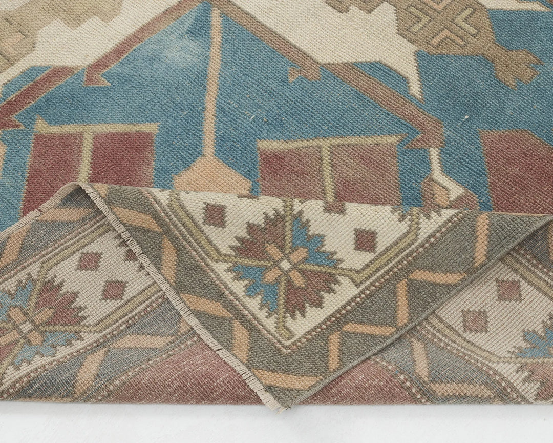 Multicolor Turkish Oushak Rug 8' 2" x 12' 4" Hand-Knotted | No. VR26139