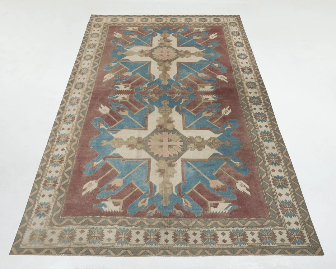 Multicolor Turkish Oushak Rug 8' 2" x 12' 4" Hand-Knotted | No. VR26139