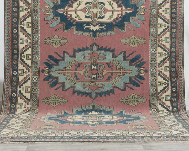 Multicolor Turkish Oushak Rug 6'7" x 9'10" Hand-Knotted | No. VR26176