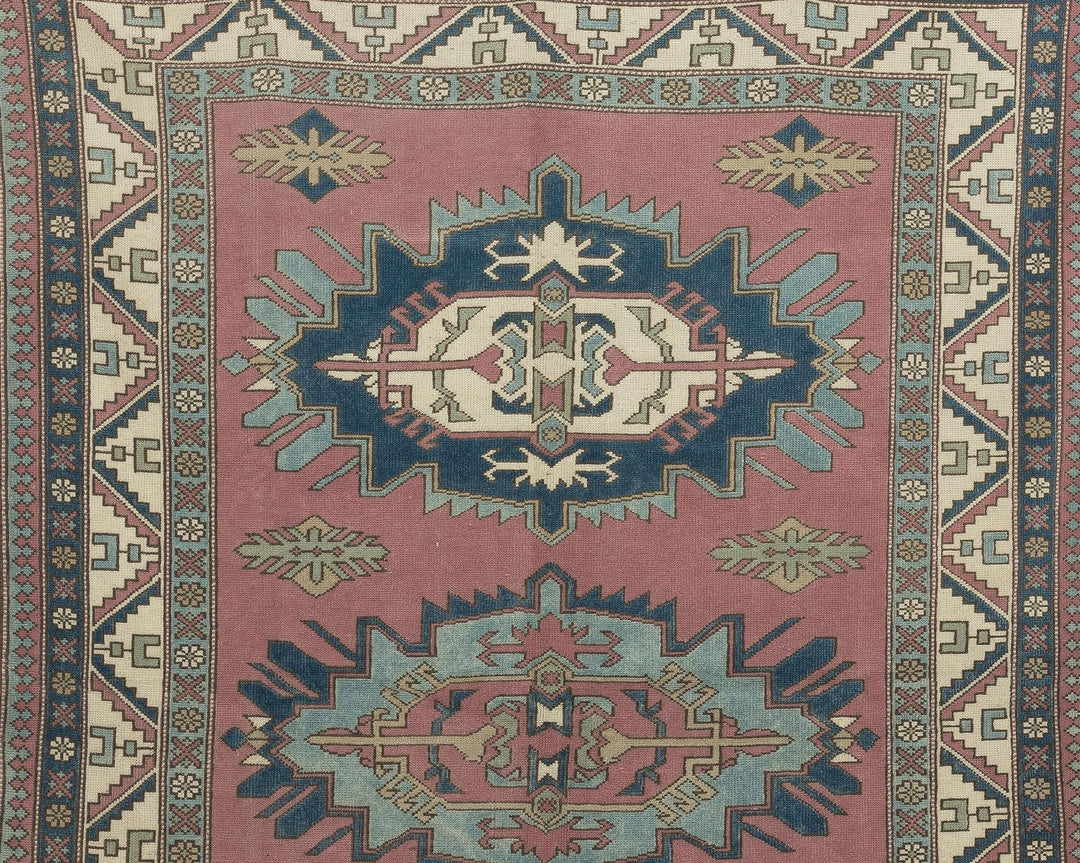 Multicolor Turkish Oushak Rug 6'7" x 9'10" Hand-Knotted | No. VR26176