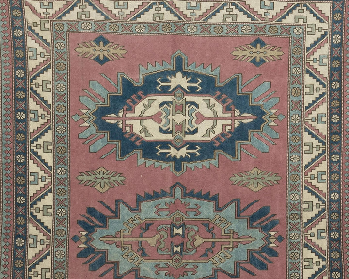 Multicolor Turkish Oushak Rug 6'7" x 9'10" Hand-Knotted | No. VR26176