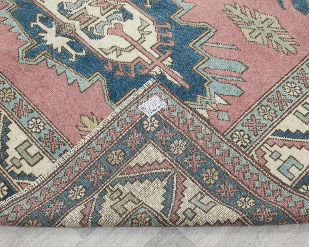 Multicolor Turkish Oushak Rug 6'7" x 9'10" Hand-Knotted | No. VR26176