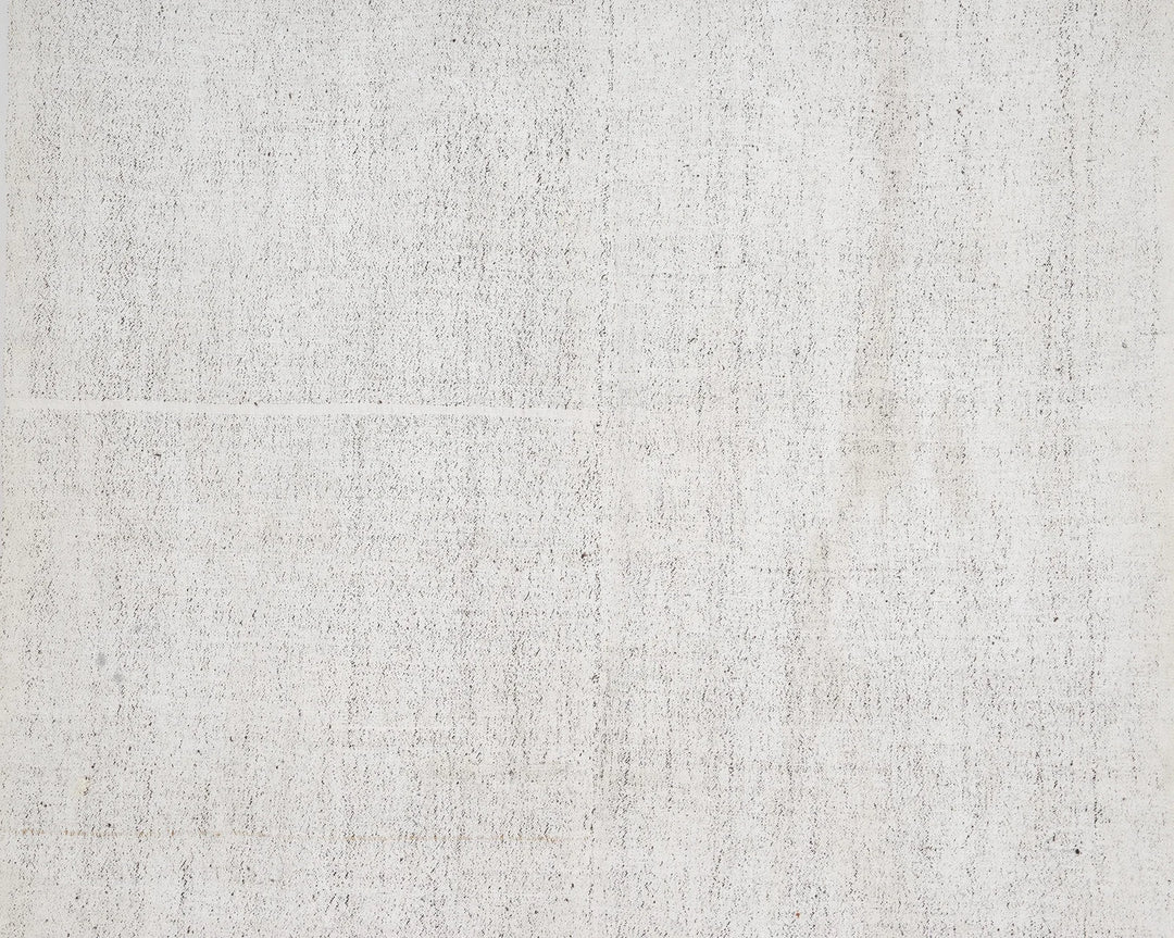 White Turkish Kilim Rug 6' 7" x 8' 10" Flat-Weave | No. VR26240