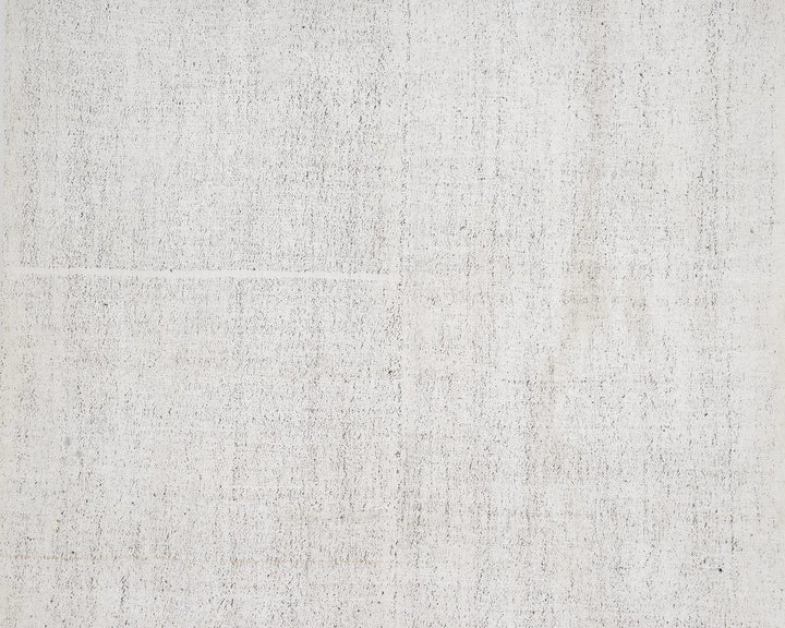 White Turkish Kilim Rug 6' 7" x 8' 10" Flat-Weave | No. VR26240