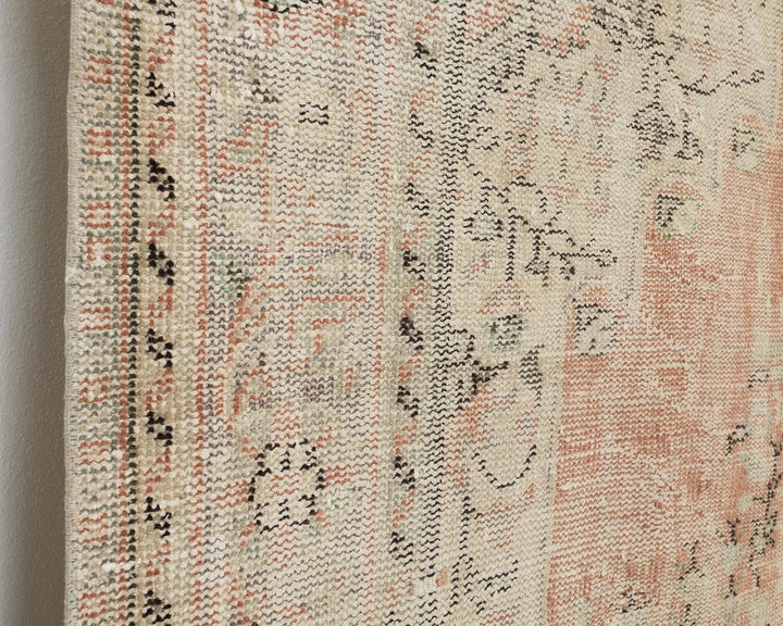 Orange Turkish Oushak Rug 6'1" x 9'8" Hand-Knotted | No. VR26321