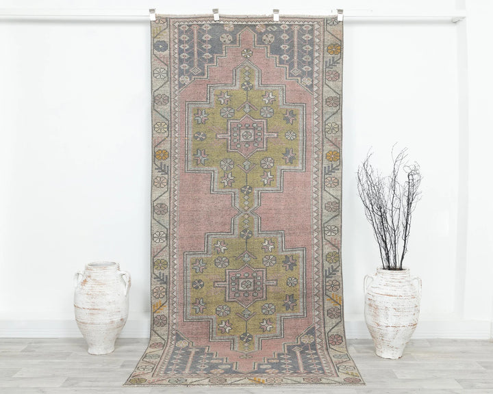 Rust Turkish Oushak Rug 4' 4" x 8' 10" Hand-Knotted | No. VR26518