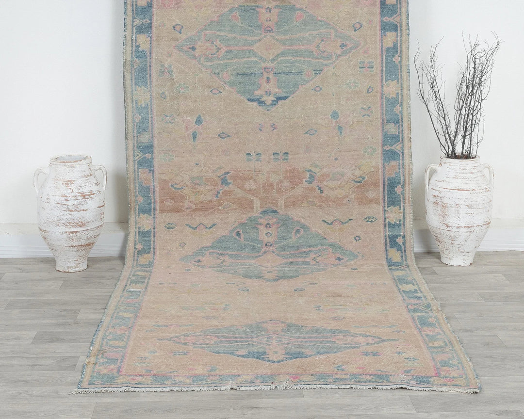 Blue Runner Rug 4' 6" x 11' 2" | No. VR26644