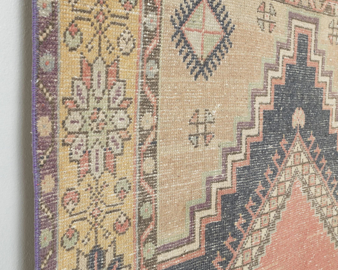 Multicolor Turkish Oushak Rug 3' 8" x 6' 11" Hand-Knotted | No. VR26648