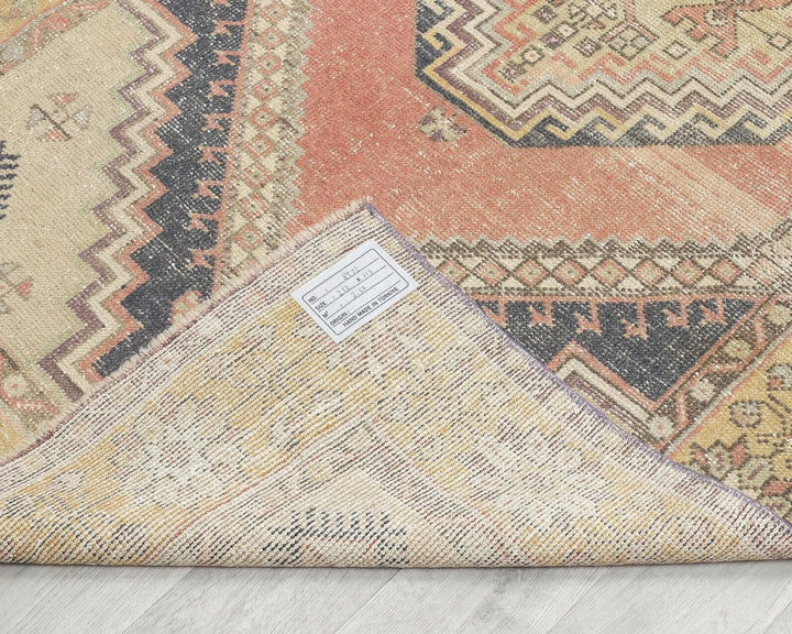 Multicolor Turkish Oushak Rug 3' 8" x 6' 11" Hand-Knotted | No. VR26648