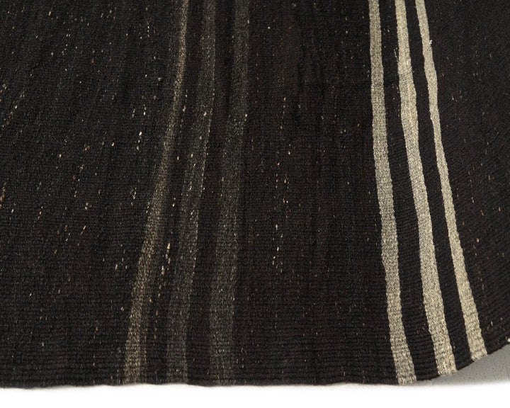 Brown Turkish Kilim Rug 7' 5" x 13' 3" Flat-Weave | No. VR26686