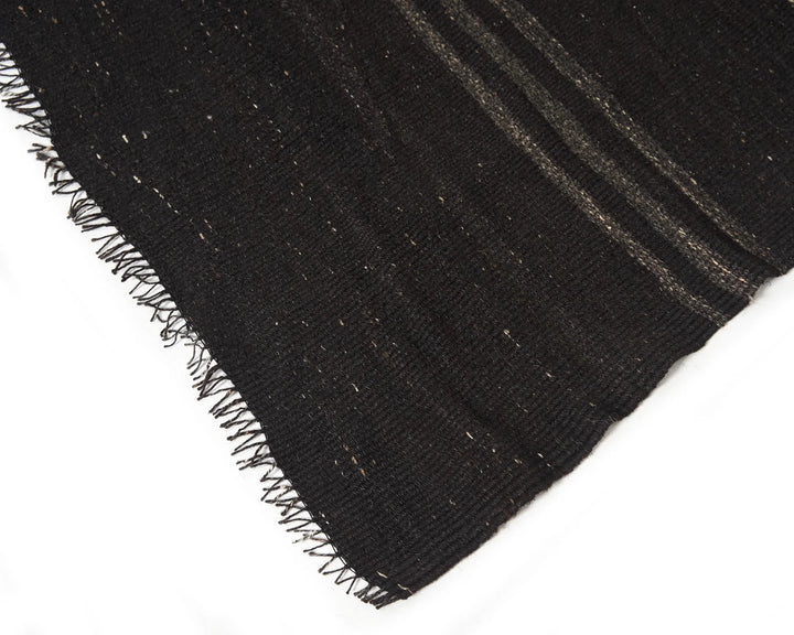 Brown Turkish Kilim Rug 7' 5" x 13' 3" Flat-Weave | No. VR26686