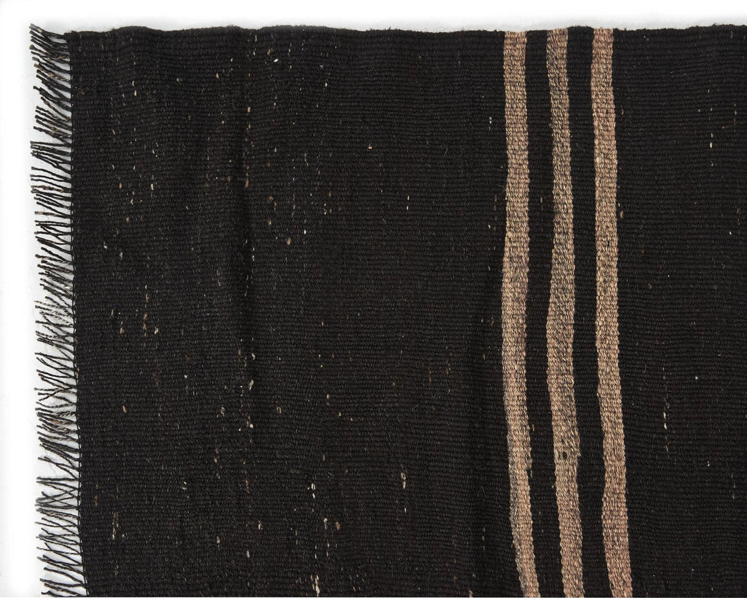 Brown Turkish Kilim Rug 7' 5" x 13' 3" Flat-Weave | No. VR26686