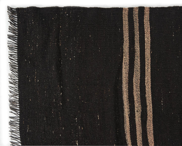 Brown Turkish Kilim Rug 7' 5" x 13' 3" Flat-Weave | No. VR26686