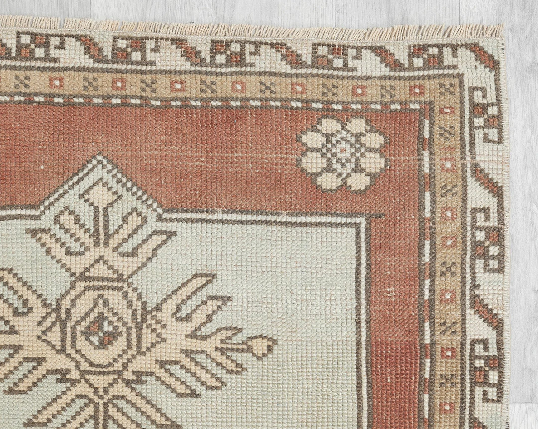 Multicolor Turkish Oushak Rug 10' 3" x 2' 9" Hand-Knotted | No. VR26722