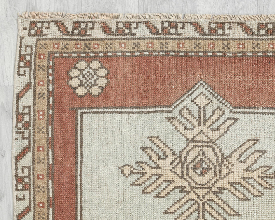 Multicolor Turkish Oushak Rug 10' 3" x 2' 9" Hand-Knotted | No. VR26722