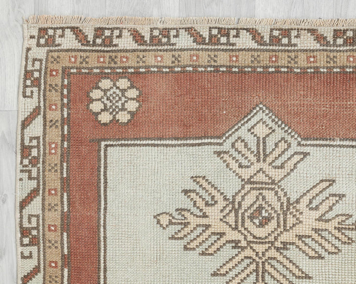 Multicolor Turkish Oushak Rug 10' 3" x 2' 9" Hand-Knotted | No. VR26722