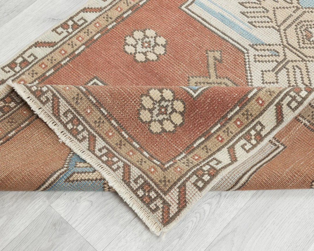 Multicolor Turkish Oushak Rug 10' 3" x 2' 9" Hand-Knotted | No. VR26722