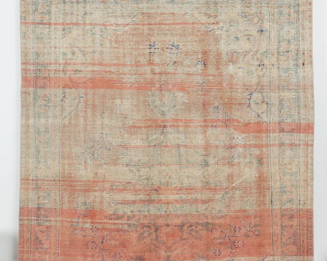 Multicolor Turkish Oushak Rug 6'5" x 9' Hand-Knotted | No. VR26894