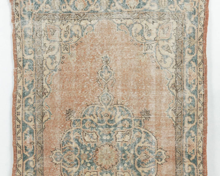 Multicolor Turkish Oushak Rug 3'9" x 6'5" Hand-Knotted | No. VR27212