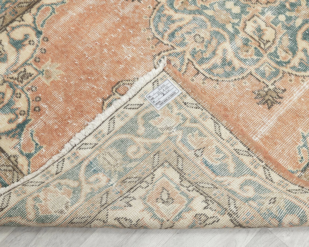 Multicolor Turkish Oushak Rug 3'9" x 6'5" Hand-Knotted | No. VR27212