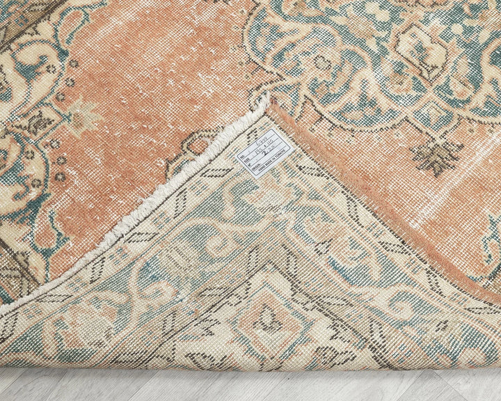 Multicolor Turkish Oushak Rug 3'9" x 6'5" Hand-Knotted | No. VR27212