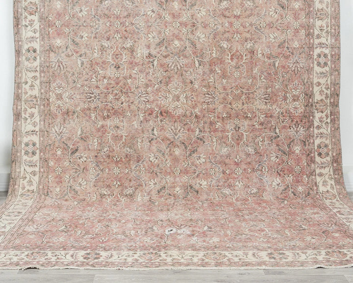 Multicolor Turkish Oushak Rug 6'7" x 10'1" Hand-Knotted | No. VR27278