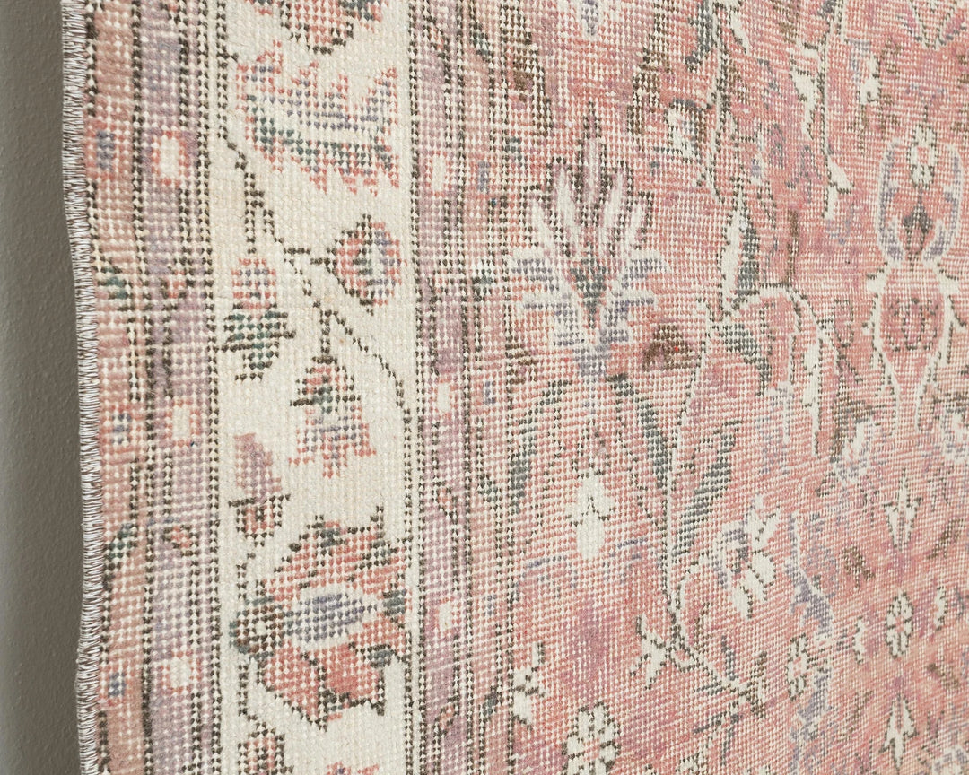 Multicolor Turkish Oushak Rug 6'7" x 10'1" Hand-Knotted | No. VR27278