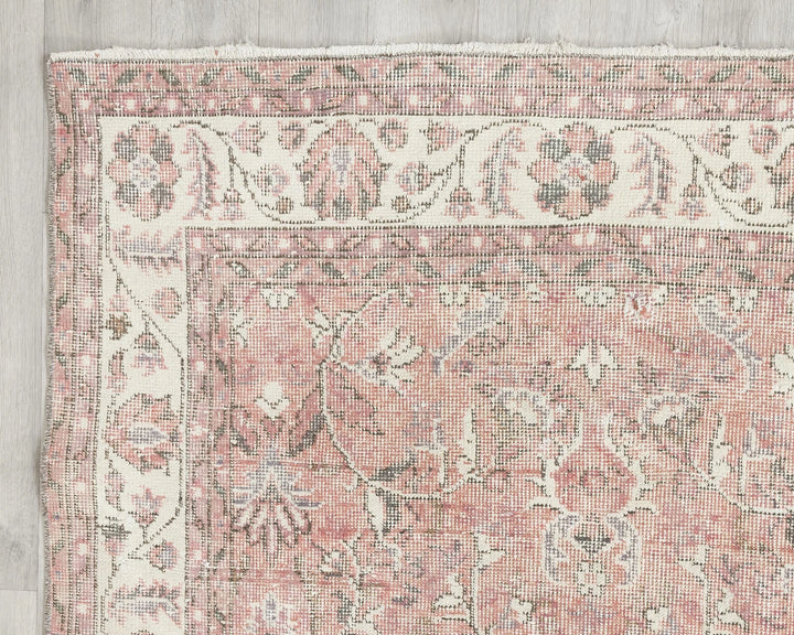 Multicolor Turkish Oushak Rug 6'7" x 10'1" Hand-Knotted | No. VR27278