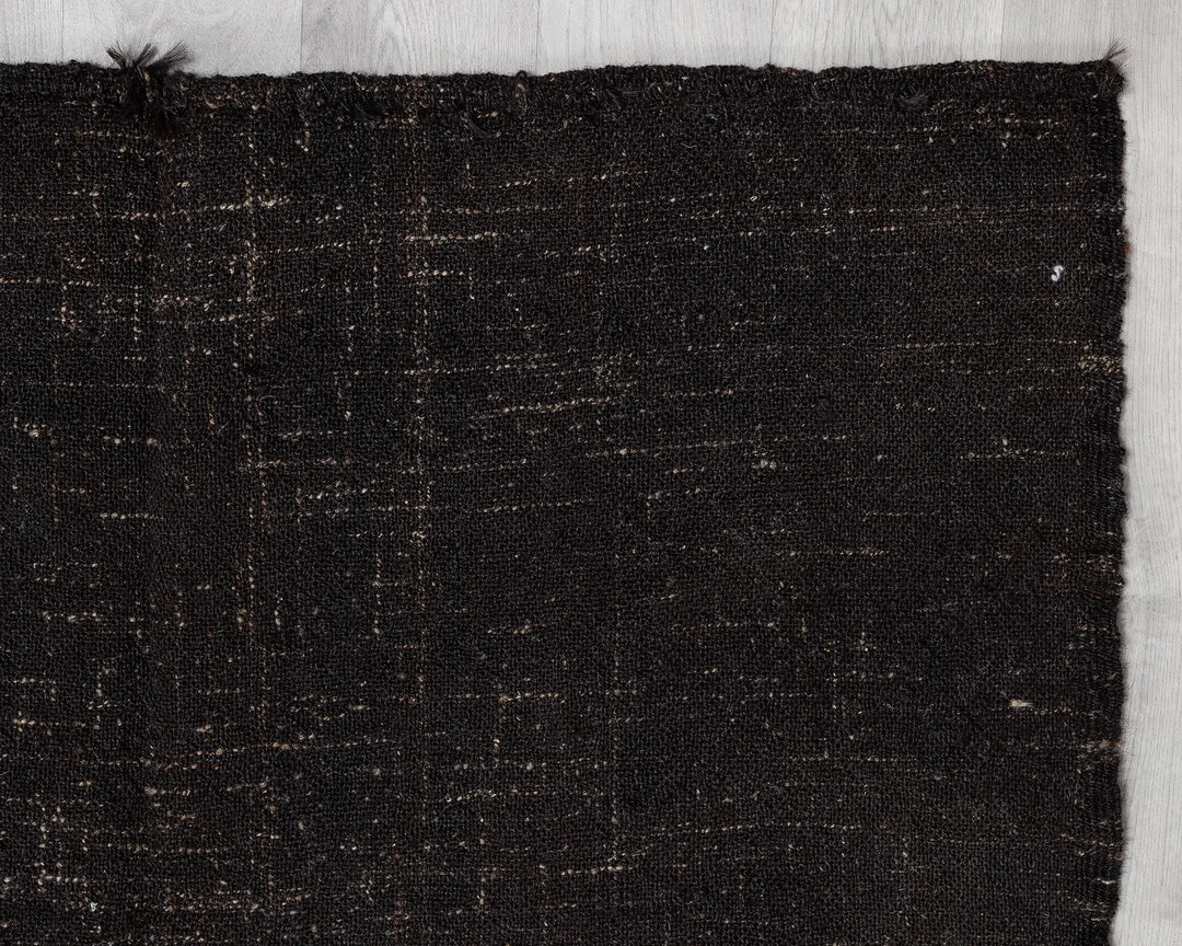 Brown Turkish Kilim Rug 3' 8" x 17' 10" Flat-Weave | No. VR27291