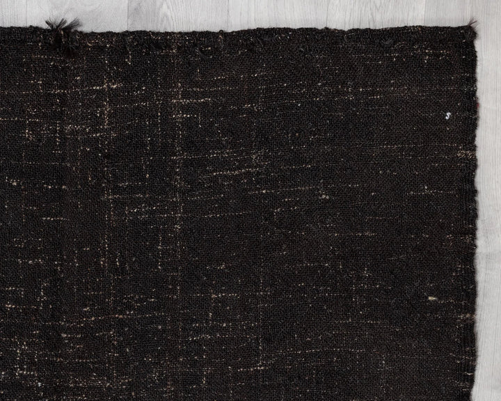Brown Turkish Kilim Rug 3' 8" x 17' 10" Flat-Weave | No. VR27291