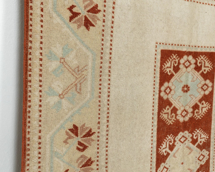 Multicolor Turkish Oushak Rug 6'7" x 4' Hand-Knotted | No. VR27465