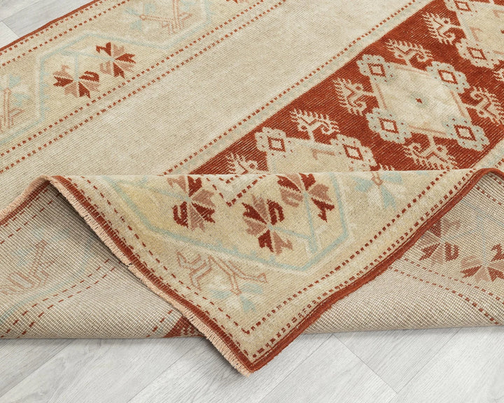Multicolor Turkish Oushak Rug 6'7" x 4' Hand-Knotted | No. VR27465