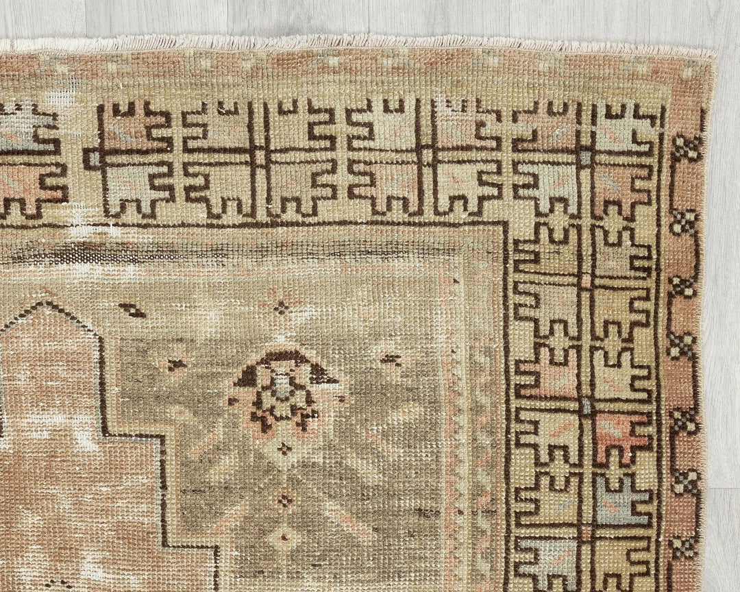 Muted Oushak Rug 3' 11" x 8' | No. VR27489