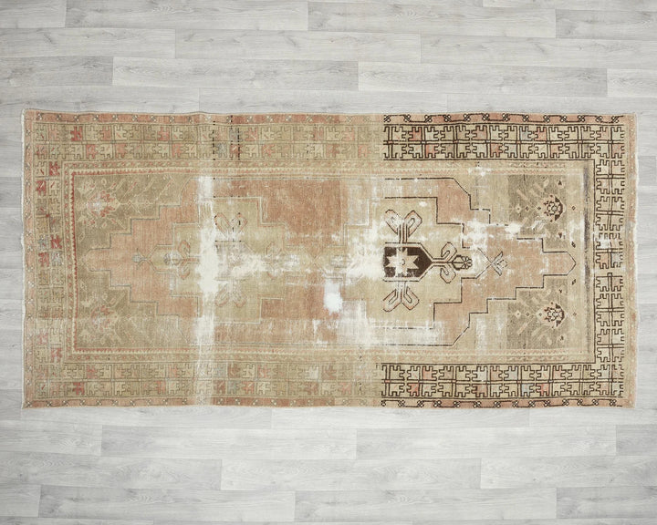 Muted Oushak Rug 3' 11" x 8' | No. VR27489