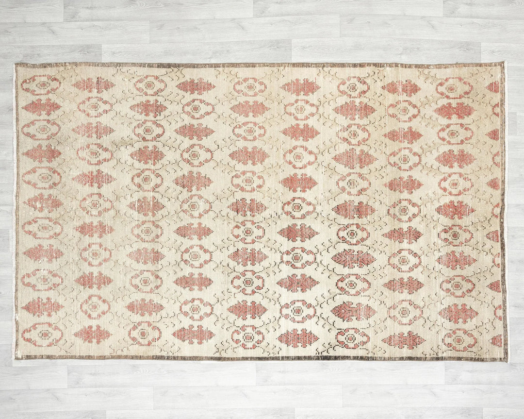 Multicolor Turkish Oushak Rug 5' 2" x 8' 5" Hand-Knotted | No. VR27633