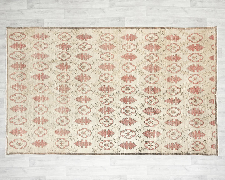 Multicolor Turkish Oushak Rug 5' 2" x 8' 5" Hand-Knotted | No. VR27633