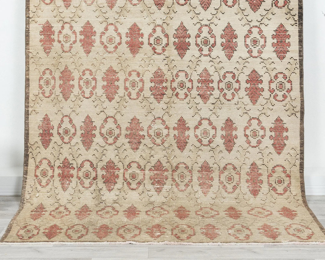 Multicolor Turkish Oushak Rug 5' 2" x 8' 5" Hand-Knotted | No. VR27633