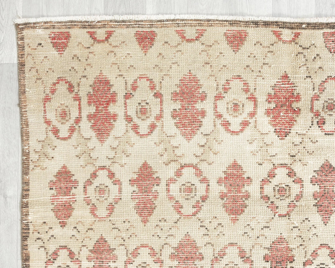Multicolor Turkish Oushak Rug 5' 2" x 8' 5" Hand-Knotted | No. VR27633
