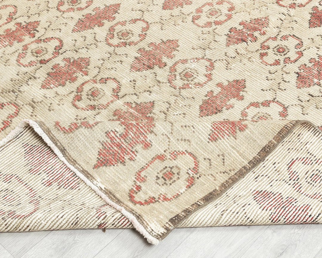 Multicolor Turkish Oushak Rug 5' 2" x 8' 5" Hand-Knotted | No. VR27633