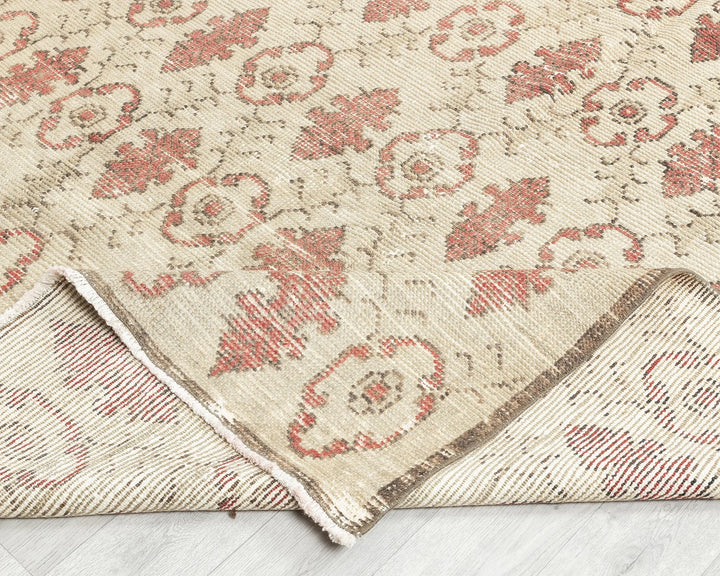 Multicolor Turkish Oushak Rug 5' 2" x 8' 5" Hand-Knotted | No. VR27633