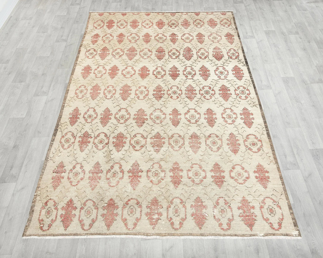 Multicolor Turkish Oushak Rug 5' 2" x 8' 5" Hand-Knotted | No. VR27633