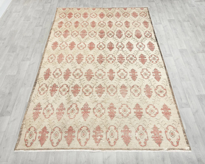 Multicolor Turkish Oushak Rug 5' 2" x 8' 5" Hand-Knotted | No. VR27633