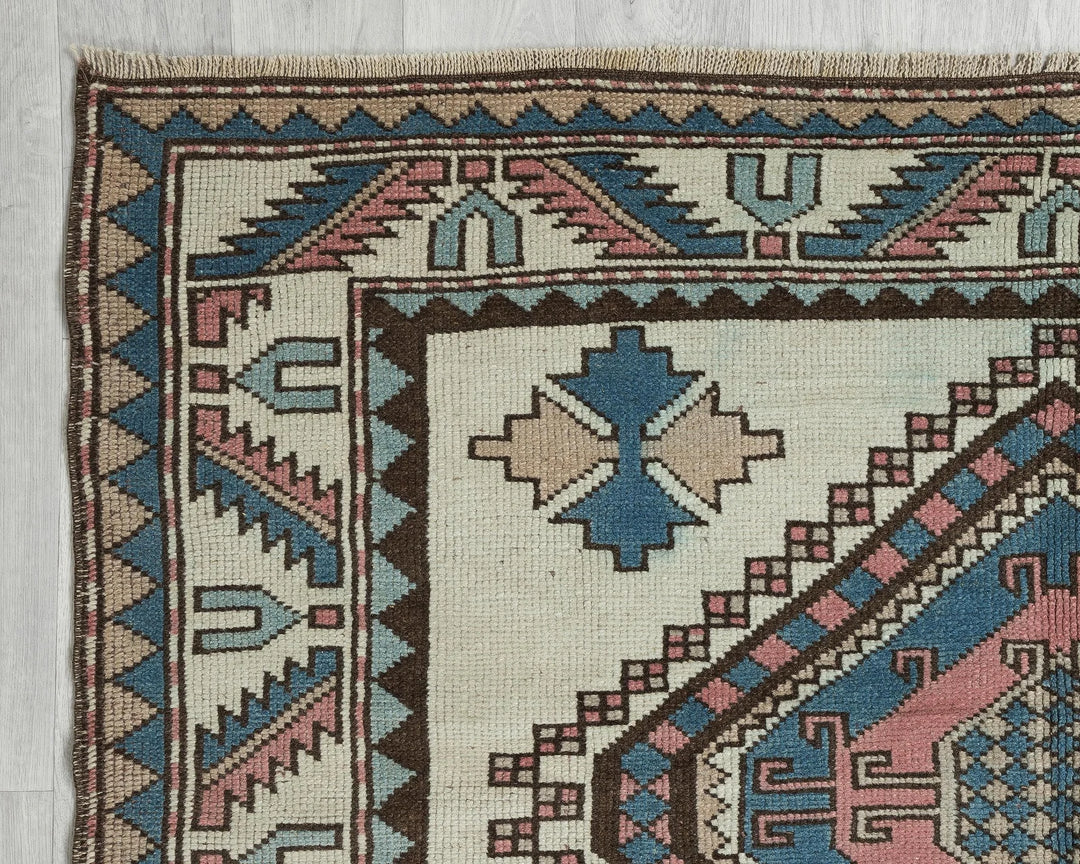 Rust Turkish Oushak Rug 7' 7" x 4' 9" Hand-Knotted | No. VR27674