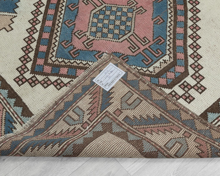 Rust Turkish Oushak Rug 7' 7" x 4' 9" Hand-Knotted | No. VR27674