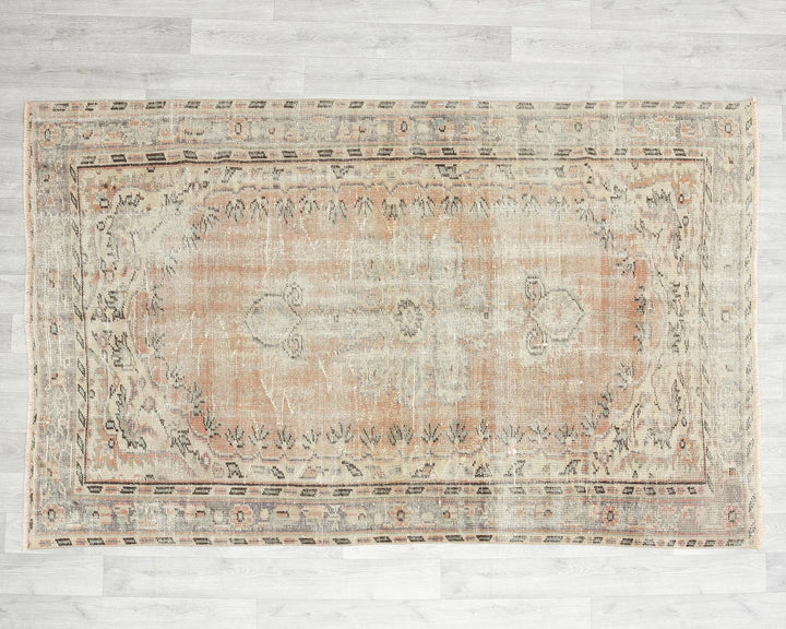 Multicolor Turkish Oushak Rug 4' 8" x 7' 2" Hand-Knotted | No. VR27797