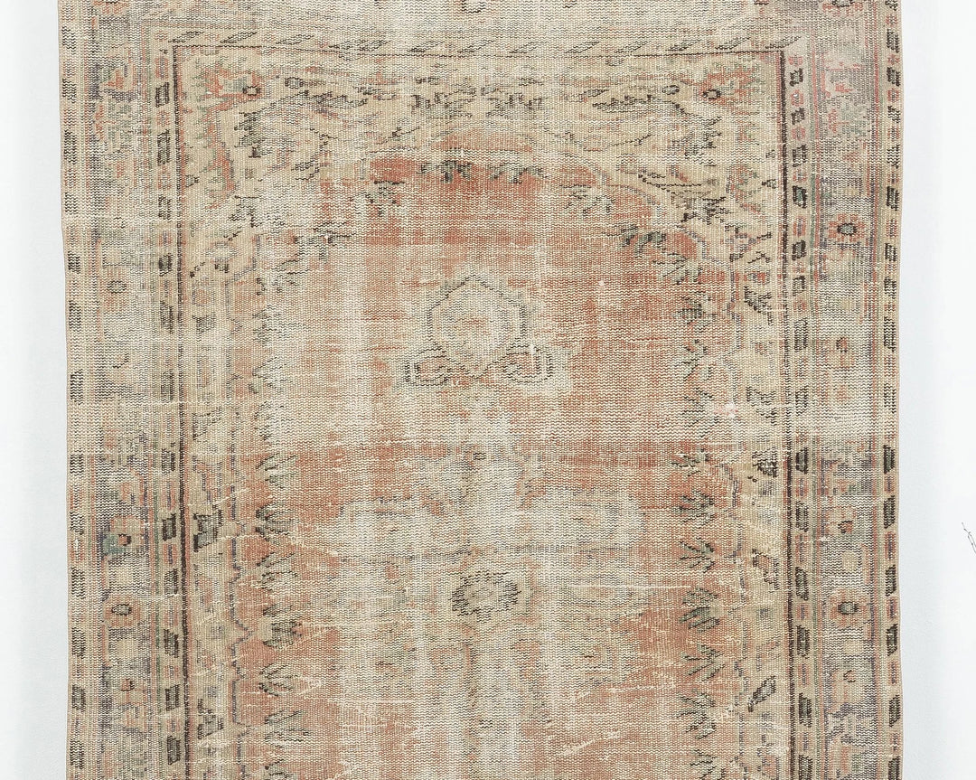 Multicolor Turkish Oushak Rug 4' 8" x 7' 2" Hand-Knotted | No. VR27797